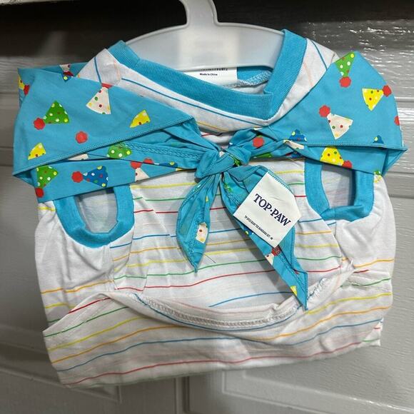 Top Paw® Birthday "Party Animal" Dog Tee & Bandana Set - M - Picture 8 of 10